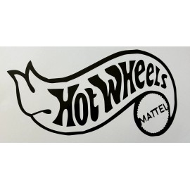 Unbranded VINIL DECAL 5x8 inches hot wheels color RED