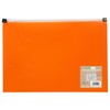 eco-eco A5 50% Recycled Orange Zip Expanding File Folder -