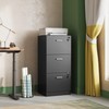 DEVAISE 3 Drawer File Cabinet with Lock, Vertical Wood Filing