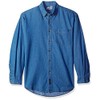 Joe's USA 6.5-Ounce Long Sleeve Denim Shirts-L-Faded Blue