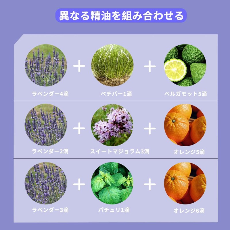 Jiutrees ラベンダー エッセンシャルオイル 10ml 天然100％ 精油 アロマオイル アロマ アロマディフューザー 加湿器用