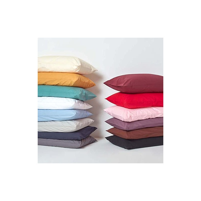 Crazypriceuk pair 26" 28" 30" Plain Polycotton Euro sham Large