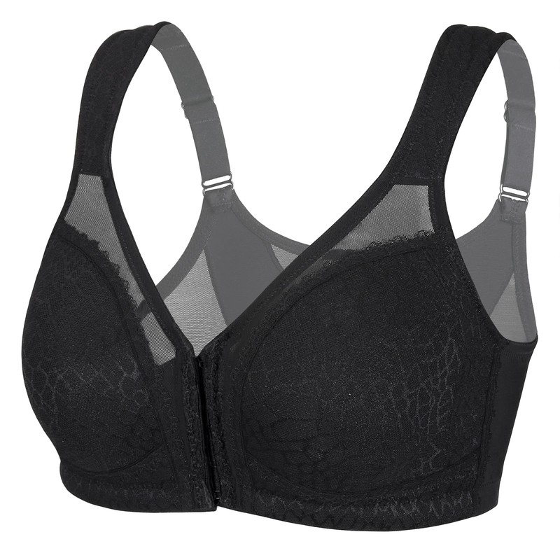 DotVol Front Closure Posture Bra Back Support Full Coverage Wirefree
