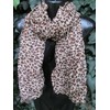 Beautiful Beige Large Animal Leopard Print Style Shawl/Scarf/Wrap