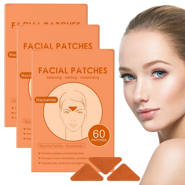 Pack of 180 wrinkles plasters, face anti-wrinkle patches, forehead pads