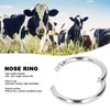 2PCS Carbon Steel Bull Cattle Cow Nose Ring Farm Animal