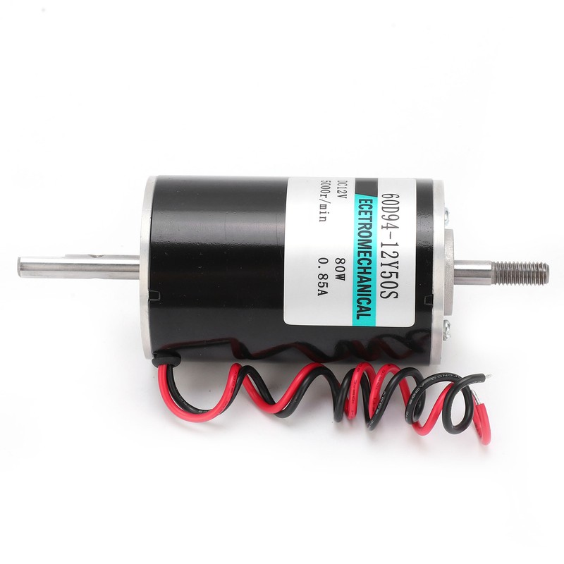 DC Motor HighSpeed 80W Micro CW CCW Double Output Shaft
