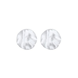 Elli Women's Matte Hammered Plate Earrings in 925 Sterling Silver, One size, Sterling Silver, No Gemstone