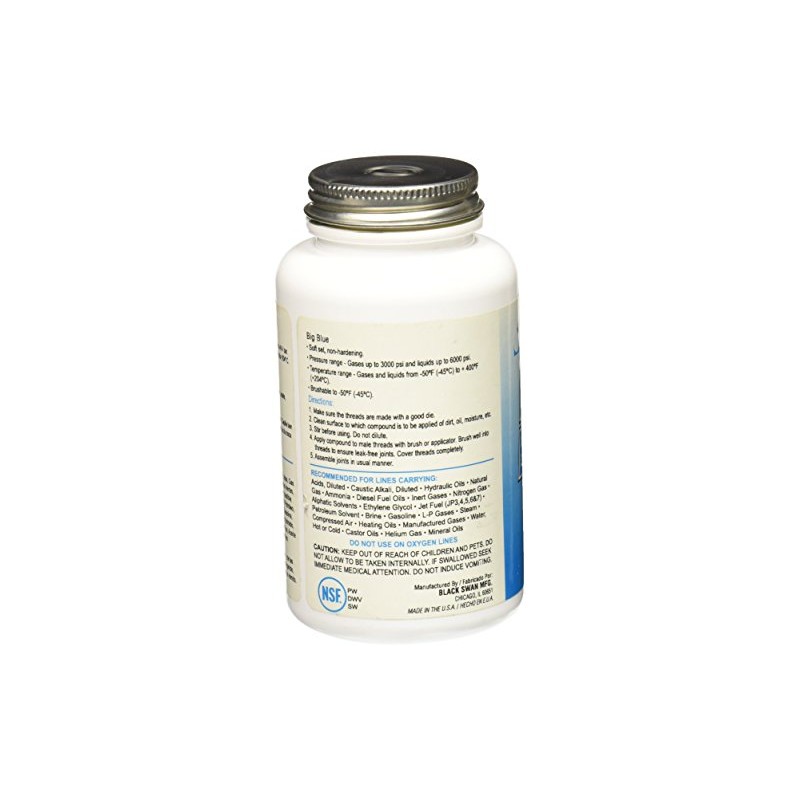 Black Swan 86311 Big Blue Thread Sealant, 1/2 Pint