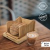 Kitchen Seven Bamboo Bread Slicer with Crumb Tray Bamboo Bread