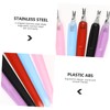 Outanaya 50pcs Cuticle Trimmer and Dead Skin Fork Tool Handle