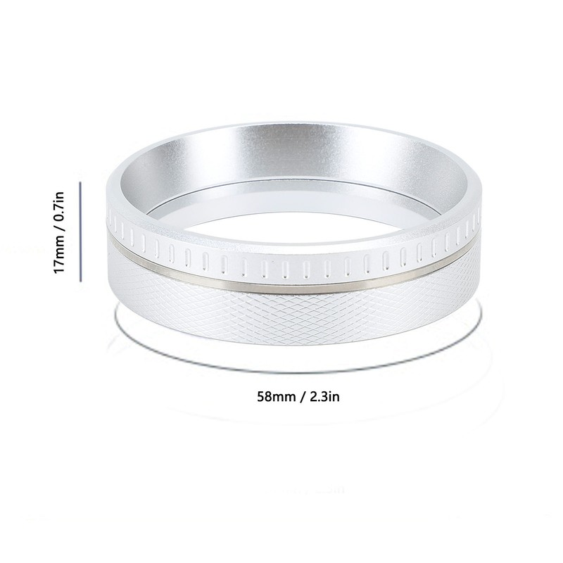 Moka Pot Dosing Funnel Aluminum Alloy Magnetic Even Distribution Prevents