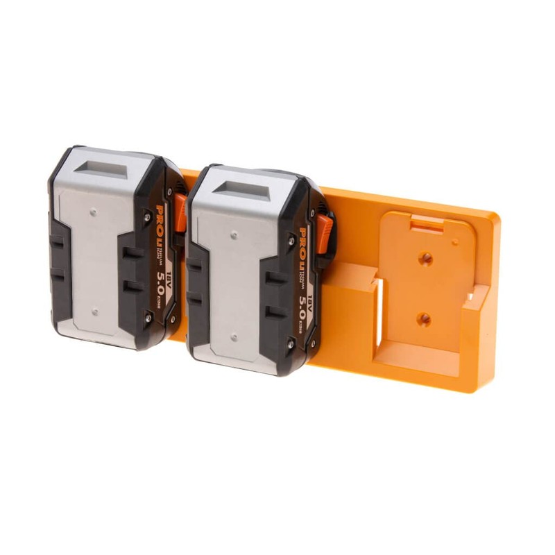 48 Tools 4-Battery Wall Mount Holder for Ridgid 18V –