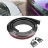 1.5m/4.9ft Carbon Fiber Soft Rubber Car Rear Roof Trunk Spoiler