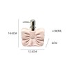 Hosoncovy Bow Ceramic Liquid Soap Dispenser with Pump,Pump Bottle Dispenser,