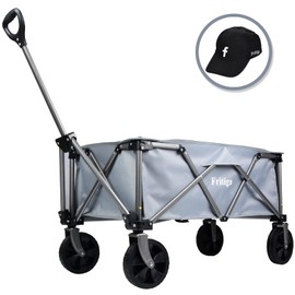 Fritiga Collapsible Folding Wagon Heavy Duty Utility Garden Carts Portable Large Capacity Beach Wagon for Camping, Garden, Sports, Picnic,Shopping