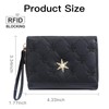 RNIEGA Purse for Women Small Wallet Triple Structure Wallet for