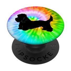 Dandie Dinmont Terrier Dog Silhouette Puppy Tie Dye Prints