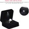 JIMCOM Ring Box With Light,Ring Boxes For Engagement&Wedding& Jewellery,Earring Box&Ring