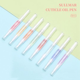 SULLMAR Nail Oil Cuticles Pens Nail Care Kit 8 Smell Cuticle Pen Nail Nutrition Oil Pen Nail Art Professional Manicure Set for Nails Nail Softener Nourish Skin Nail Oil Pens (8pcs)