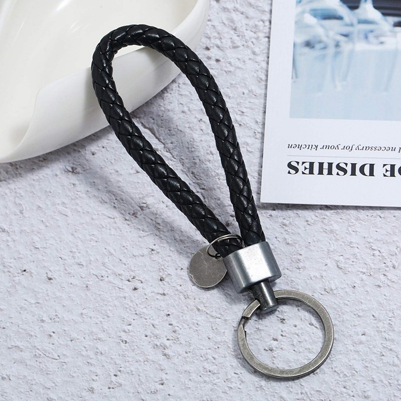 [EXDUCT] Bicycle Key Chain, Leather, Bike/Bicycle Key Chain, Key/Car (Black),