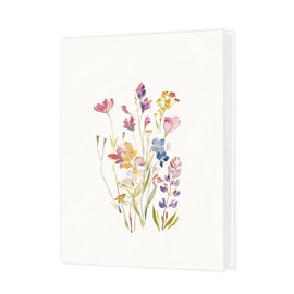 OTKBD Floral Photo Album 4x6 Inch, Watercolor Wild Flower Aesthetic Photo Album Memory Book Keepsake with 18 Pockets Hold 36 Pictures for Family Baby Graduation Wedding Anniversary Travel Vacation