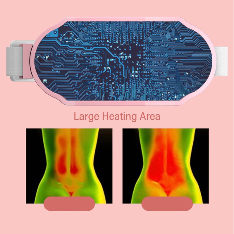 Portable Cordless Heating Pad 6 Heat Vibration Levels Reduce Pain