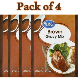 great Brown Gravy Mix, 0.87 oz (24g) Packet, Rich Savory Flavor, pack of 4