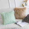 Ewolee Cushion Cover, 2 Pcs Faux Fur Cushion Covers Throw