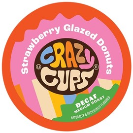 Crazy Cups DECAF Strawberry Donut 4 X 22