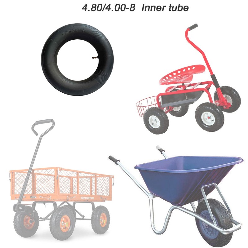 Wheelbarrow Inner Tubes 4.80/4.00-8 with TR-87 Straight valve for Hand
