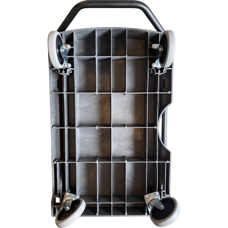 Plastic Platform Folding Cart, 400 lb. Cap., 31"x20" Platform, Versatile