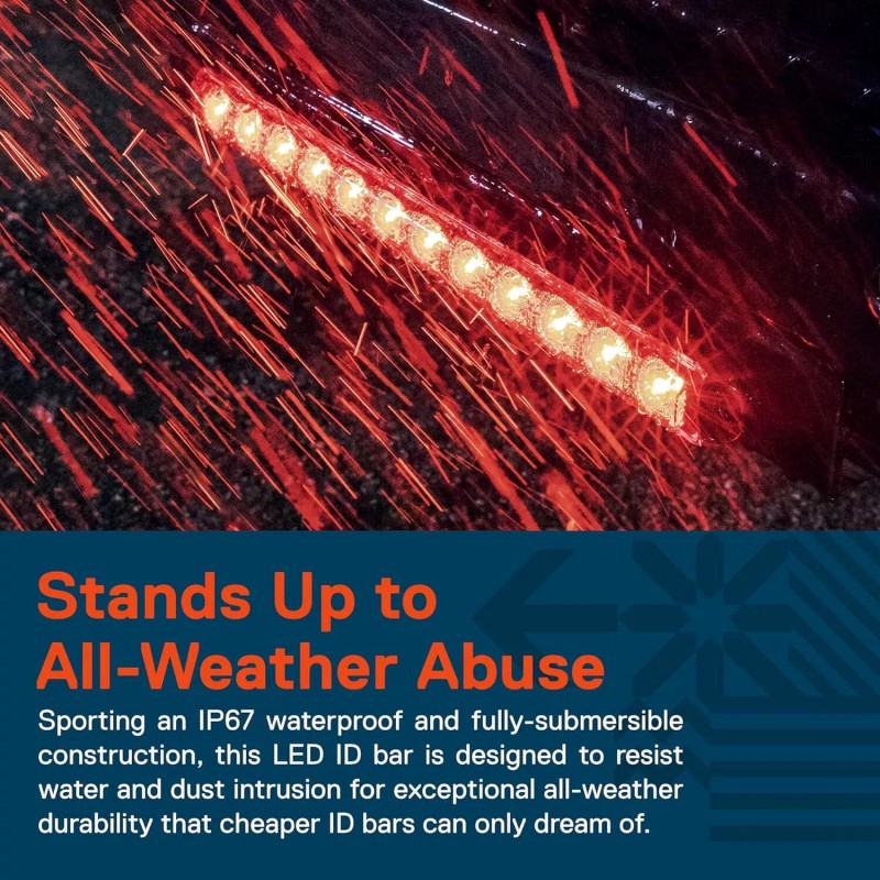 AUTOXBERT LED Trailer Light Bar 16" Red Running Brake Sequential