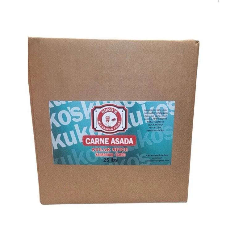 Kuko's M Foods CARNE ASADA SEASONING - 25 LBS