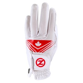 Zero Friction Men’s Cabretta Leather Canada Golf Glove, Left Hand, White