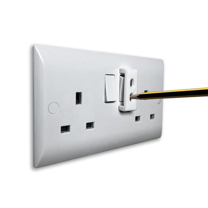 Decoralin 4 Pack Socket Switch Cover Guard Caps Prevents Kids