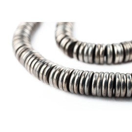 TheBeadChest Silver Beads, Full Strand of Quality Metal Spacers for DIY Jewelry Design