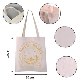 BG3 Inspired Gift Welcome To Mount Halsin Club All The Way To The Top Tote Bag For Video Game Lover (MOUNT HALSIN tote)