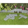 Dark Grey Lakeland Stone Hammer In Garden Border Edging (384)
