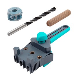 wolfcraft 8621000 "Making Dowel Connections" Project Set for Perfect Fit, Stable Corner, T and Surface Connections with Diameter 8 mm Dowels