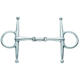 Sprinklers 4190614556 French Full Cheek Snaffle, Stainless Steel 56