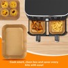 100 Pcs Air Fryer Disposable Liners,Air Fryer Liners Rectangle,Air Fryer