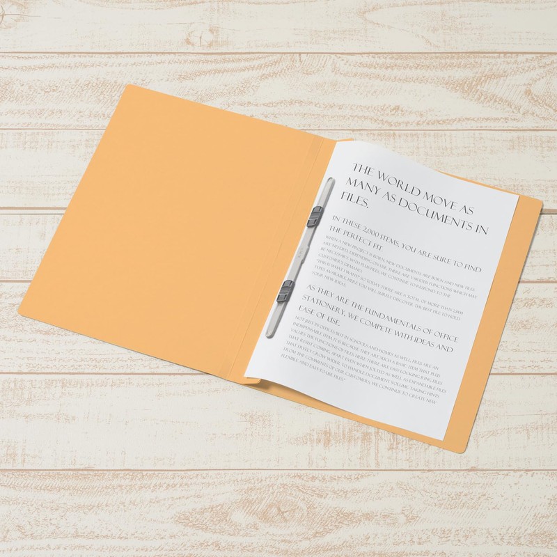 Plus PP Flat File A4 Vertical Yellow 10 Books No.121P