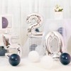 Silver Birthday Number Balloons, Number Balloons, 2, Happy Birthday Balloons,