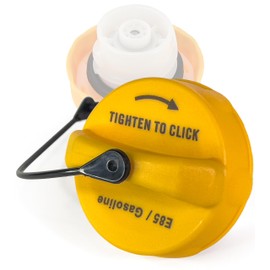 Click&Fit Gas Tank Cap E85 replacement for 2007-2019 Dodge Jeep Chrysler Ram – Flex fuel filler cap with tether and gasket replaces 52030379AB, 52030380AB, 4766580AB, Yellow