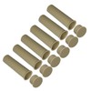 ALLSAFE Pool Fence Deck Sleeves & Hole Caps - Tan