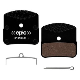 epic Scheibenbremsbeläge mit Kühlrippen | Passend für H03A, H03A-RF, H03C, H03C-MF | Shimano XT, Saint, Zee kompatibel | Keramik & Metall Optionen | 1 Set (Metall)
