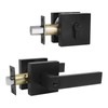KNOBWELL 2 Pack Front Door Entry Lever Lockset and Single