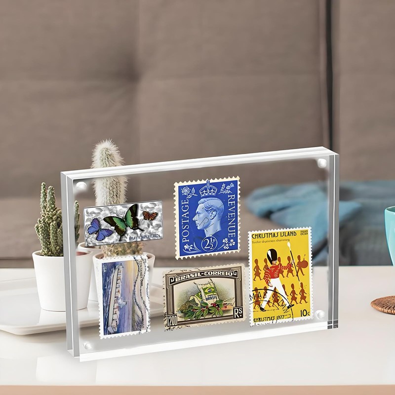 HSYTEK Mini Picture Frame, 6 x 9 cm Frameless Picture