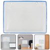 Operitacx A4 Wall-Hanging Document Bag, Transparent Storage Bag for Files,